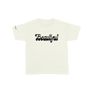 Beautiful - White Tee + Download