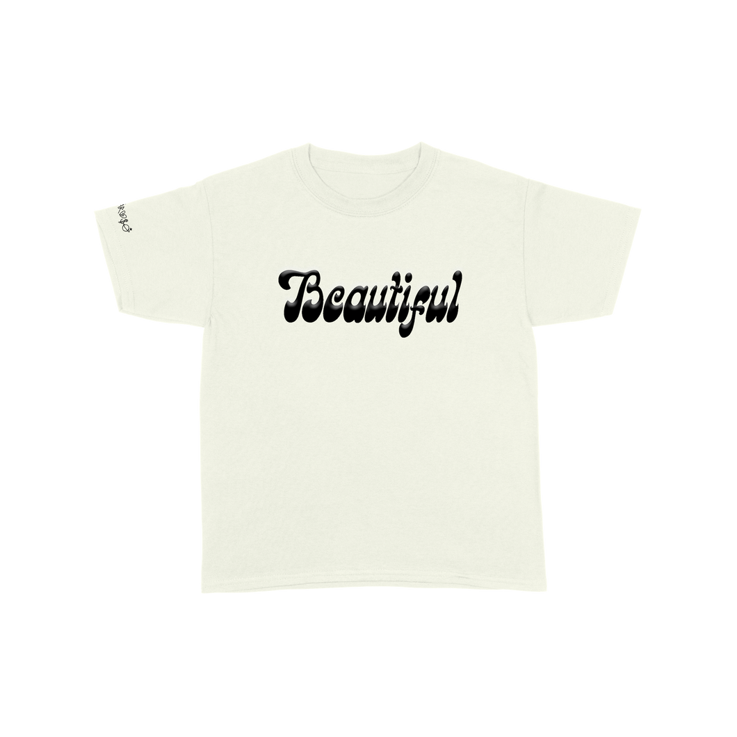 Beautiful - White Tee + Download